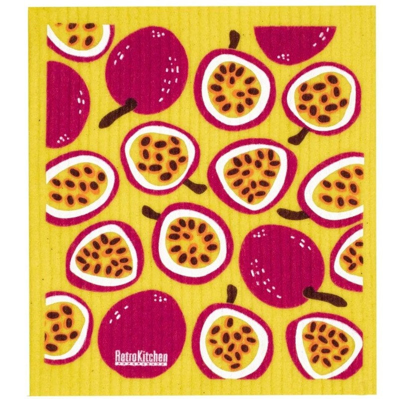 RetroKitchen Swedish Dish Sponge Cloth 5 Pack Bundle - Fruits