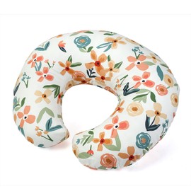Duoshida Nursing Pillow,Breastfeeding Pillows for Mom, Easy Clean Removable Cover, Breast Feeding Pillow with Breathable Filling, Tummy Time, Sitting Support (Flower Printing)