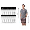 Vlazom Men's Pyjamas Set Short Sleeve Soft Pj's Top and