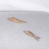 Allereyae Bohemia Leaf Climber Crawler Earrings Gold Tiny Leaf Ear