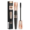 Waterproof Black Mascara for Volumizing & Lengthening Lashes, Smudge-Proof Washable