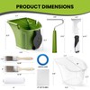 Mister Rui 13-Pieces Handheld Paint Bucket Roller Kit