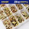 MINHER 720PCS M4 M5 M6 Bolts and Nuts Assortment Kit