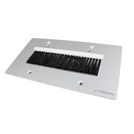 Lyndahl Speaker Panel Multimedia Panel for Speakers Suitable for Flush-Mounted Box/Wall Mounting Box Wall Connection Panels Surround System Silver Brush Large