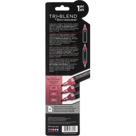 Spectrum Noir Blend Triblend Blendable Alcohol Marker 3 Colours in 1 Pen-Dark Red
