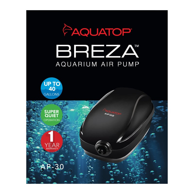 Aquatop Breza Aquarium Air Pump Single Outlet, Super Quiet, up