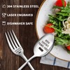 2PCS Joey Doesn't Share Food Funny Stainless Steel Spoon Fork