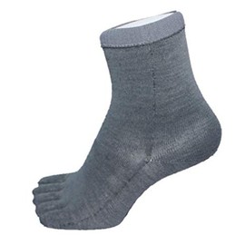 Inner Fact 5F-MLG Running Five-Toe Mid-Length Socks (Light Gray/S/Men's)