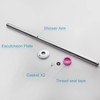 OFFO Shower Arm with Flange, 24 Inches Ceiling Mount Replacement