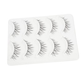 Healeved 5 Pairs False Eyelash Glue Included Natural Dense Lashes Perfect for Makeup