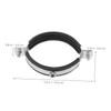 jojofuny 90mm Pipe Clamp Split Ring Hanger Galvanized Steel Wall