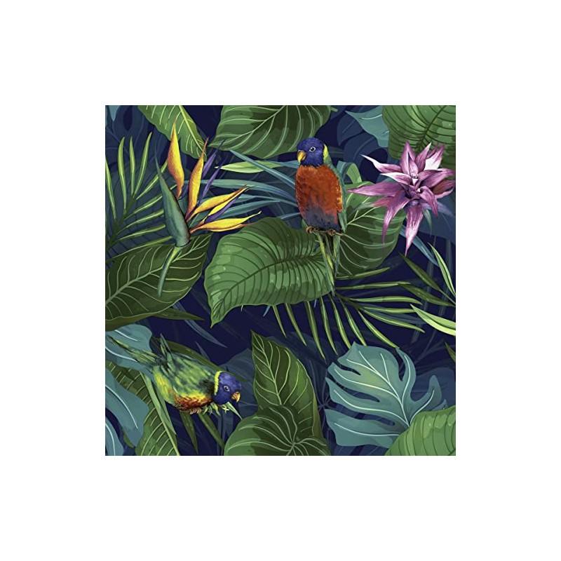 Servietten Tiere 20 Colourful Birds in the Jungle | Jungle