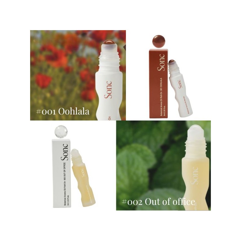 SONC Botanical Aroma Oil Roll-On Duo Kit 18ml*2ea & Tin