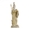 Athena With Owl Medusa Shield Greek Goddess Alabaster Statue Gold