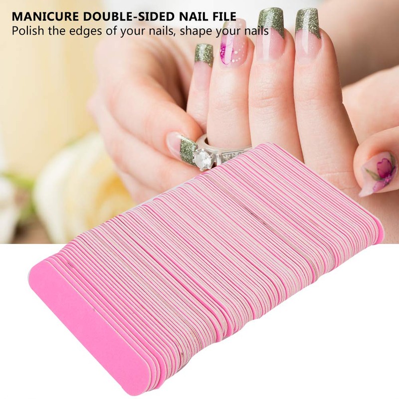 Lima de uñas, 100 piezas de limas de uñas de