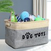 PET ARTIST Dog Toy Basket, Collapsible Dog Toy Bin Box