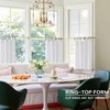 PANELSBURG Short Curtains for Windows Kitchen Living Room Half Length