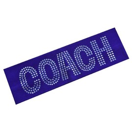 Coach Rhinestone Cotton Stretch Headband (Purple)