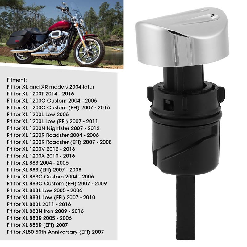 Motorcycle Engine Oil Dipstick Tank Cap Cover Fit for XL