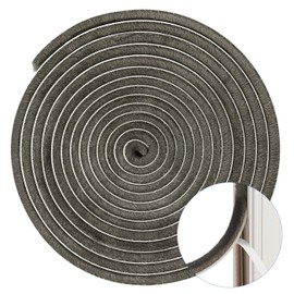 YHSISOLE Felt Weather Stripping Door Seal Draft Stopper -16 ft x 11/32 inch Pile Self-Adhesive Seal Strip for Frame AC Window Draft Stopper for Sliding Doors Grey