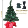Juegoal 2 Pack Mini Christmas Tree Set 24 Inch /