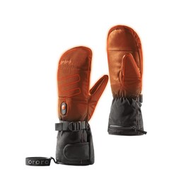 ORORO Heated Mittens for Women and Men, Rechargeable Heated Gloves for Skiing Hiking (Charger Not Included) (Black,XL)