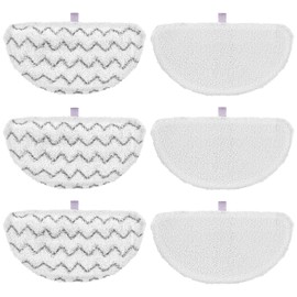 6 Pack 1940 for Bissell Steam Mop Pads for Bissell PowerFresh Steam Mop 1806 1544 1440 2075A 2685A 1940W 19404 Series, Model 19402 19408 1940a 1940f 1940q 1940t B0006 B0017, Part #5938#203-2633