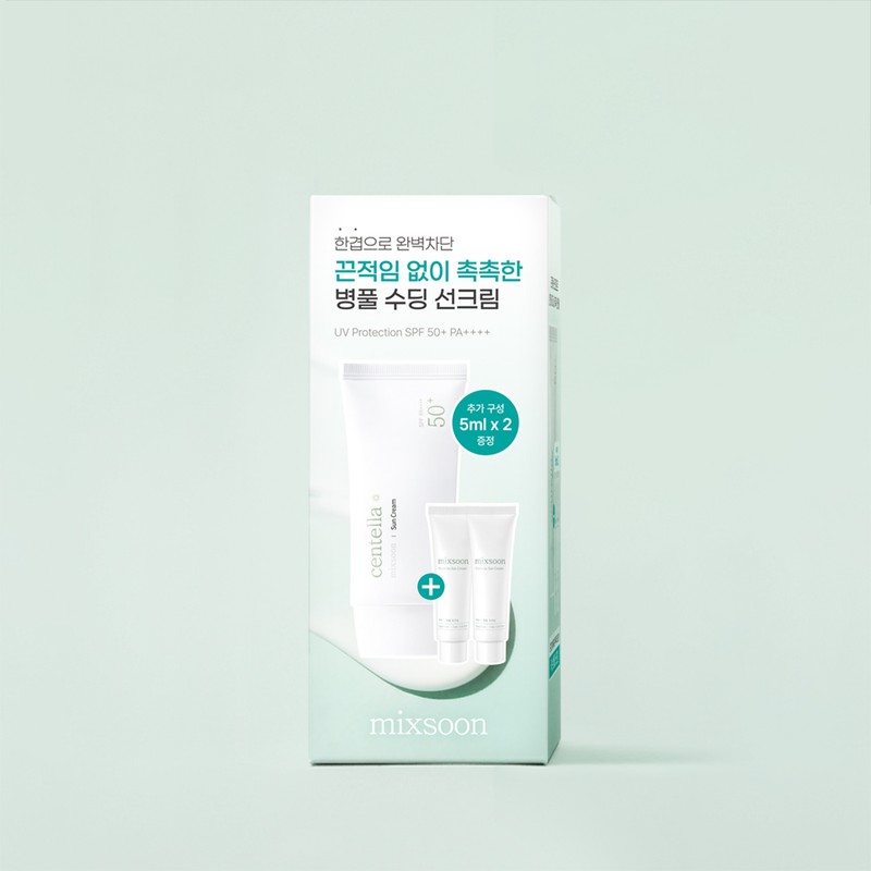 mixsoon Centella Sun Cream 50ml Set (+5ml*2ea) - [SET] Sun