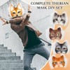 Seenelling 33 Pcs Therian DIY Mask Kit for Beginners Including