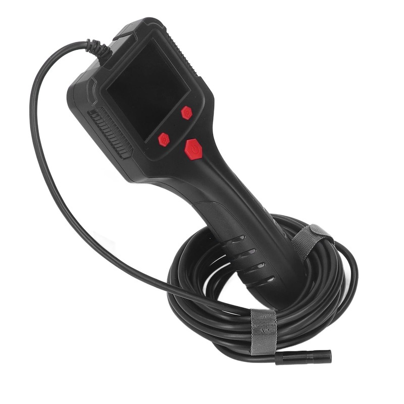 Industrial Endoscope Cam Handheld Inspection Borescope 2.4in LCD Screen 8mm