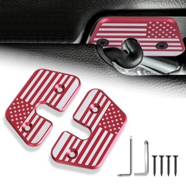 Sun Visor Repair Kit for Jeep Wrangler JK 2018/Wrangler JL 2018-2023/Gladiator 2020-2023 Car Accessories, Upgraded Aluminum Alloy Sun Visor Clips Used for Repairing Vehicle Sagging Sun Visors