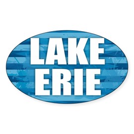 CafePress Lake Erie Sticker Oval Car Bumper Sticker