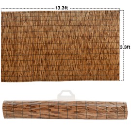DearHouse Natural Reed Fencing, Eco-Friendly Reed Fence, 3.3 feet High x 13.3 feet Long, Reed Screen for Garden, Privacy