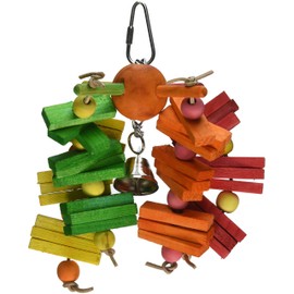 Featherland Paradise, Colorful Carousel Chew Bird Toy with a Bell