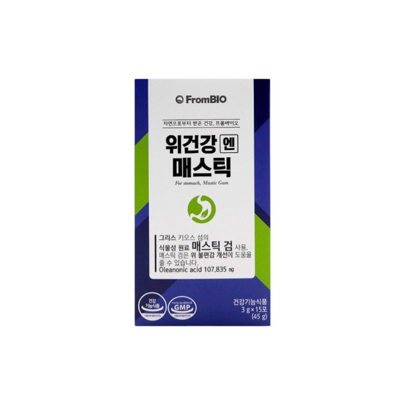 프롬바이오 위건강엔 매스틱 3g 15포 1개 Frombio Wihanggeongen Mastic 3g