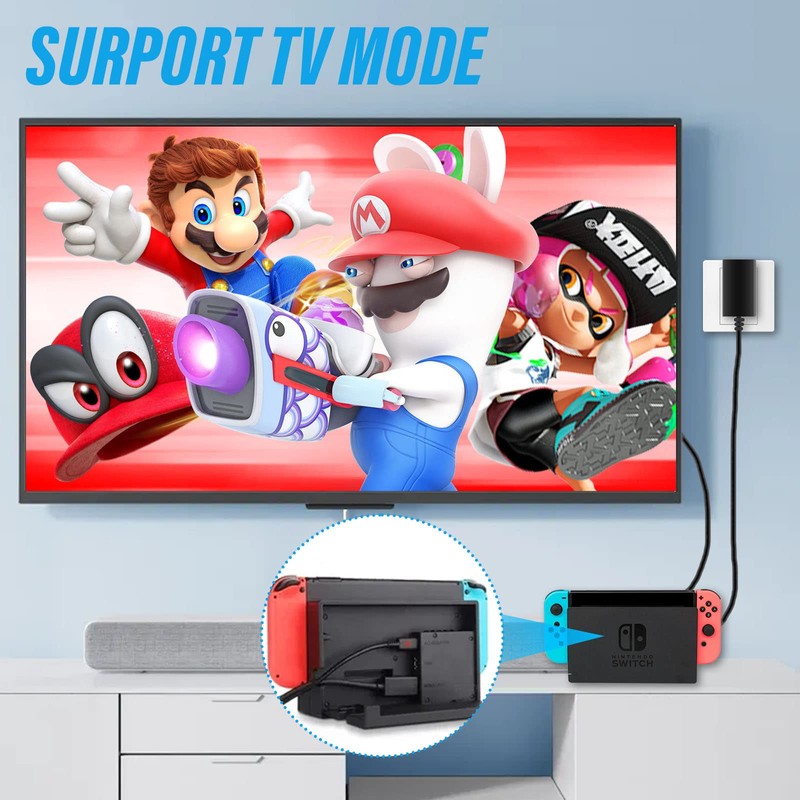 ZHITING Netzteil für Switch,Ladegerät für Switch,Ladekabel AC Adapter 15V 2.6A
