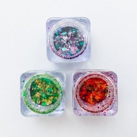 3 Color Nail Powder Glitter / 3 color 네일파우더 글리터