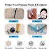 sourcing map Pack of 12 Rubber Feet Bumper Printer with