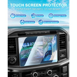 Karltys [Upgrade] 2 Pack Screen Protector for Ford F150/F-150 Lightning 2021-2025 Accessories 12-Inch Screen Cover [No Glare & Fingerprint] for HD Touchscreen Ultra Clear Tempered Glass Accessories