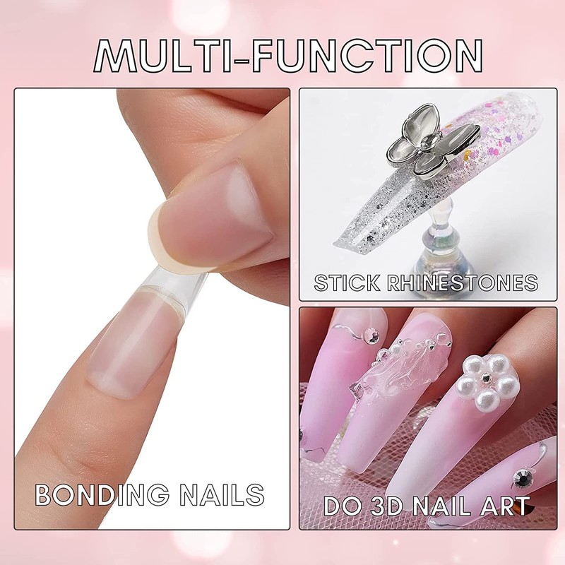 Makartt Solid Nail Gel Glue for Soft Gel Nail Tips