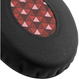 ACCIUK OE2 Ear Pads Replacement Repair Accessories Soft Resilient Ear Pads Compatible with Bose OE2 OE2i Soundtrue SoundLink Headphones (Black + red)