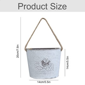 fuxunamz Flower Basket Planters Hanging Pots Flower Pot Wall Vase Semicircular Hanging Flower Pot Indoor and Outdoor Wall Hanging Decoration for Courtyard Garden Decoration Succulents Herb Wall, Pack