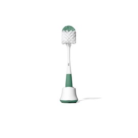 OXO Tot - Cepillo para Polvo para Botellas con Limpiador de pezones y Soporte, Color Salvia
