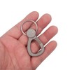 Tungyi Titanium Carabiner Keychain Clip, Small Metal Snap Clips, EDC