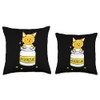 Antidepressant Depressive Pills Cat Cute Kitten Love Throw Pillow