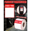 500Pcs Waterproof AdhesiveUsed Tire Stickers Labels