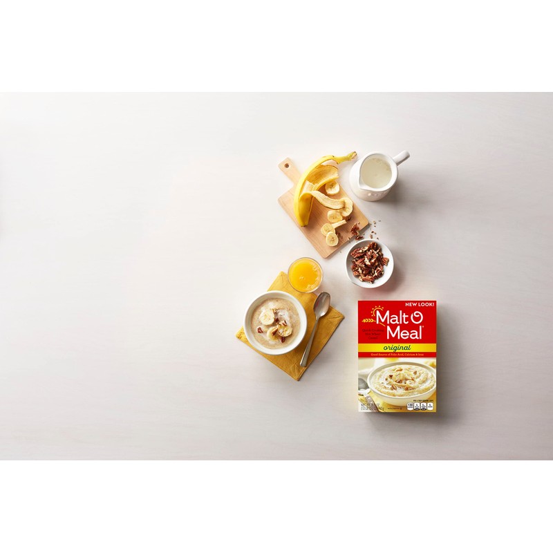 Malt-o-Meal Hot Wheat Cereal, Original Flavor, Quick Cook Breakfast, 36