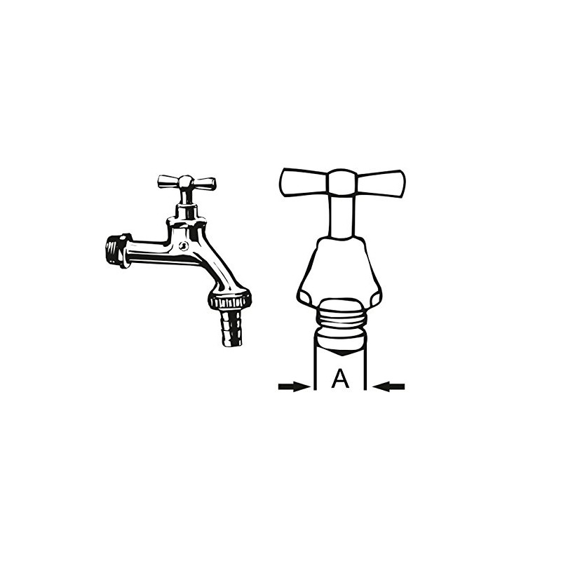 CORNAT TEC301401 1/2-inch Dull Chrome Valve Top Part Bar