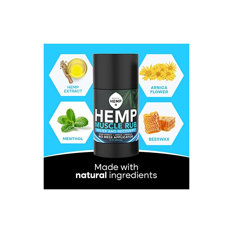 Hemp Roll On Post Workout Muscle Relief Stick for Muscles