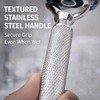 5 Blade Razor with Pivot Ball technology-All Chrome Diamond Pattern